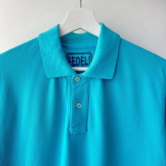 Fedeli 34 Lab The North Pique Polo in turquoise, Size 54 - Picture 2 of 8
